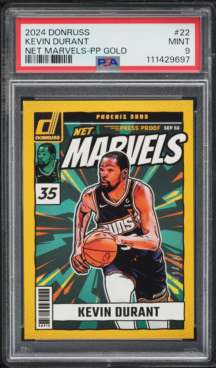 2024 Panini Donruss Basketball Press Proof Gold Kevin Durant #22 PSA 9