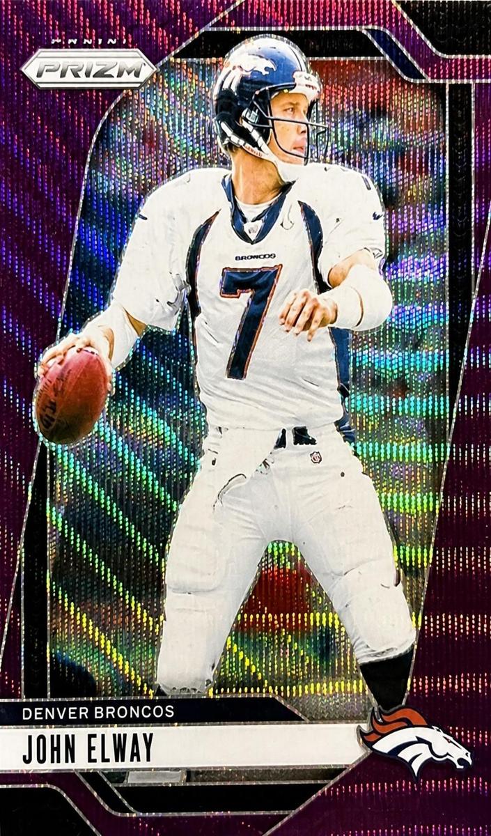 2024 Panini Prizm Football Purple Wave John Elway #89