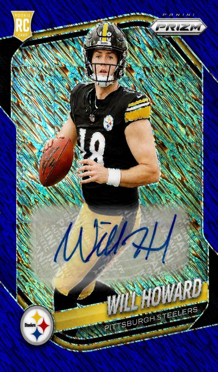 2025 Panini Prizm Football Blue Shimmer Will Howard #367