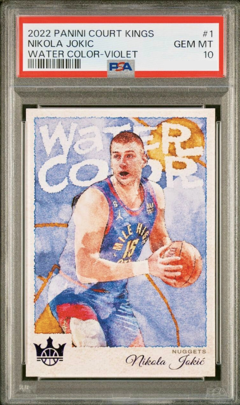 2023 Panini Court Kings Basketball Violet Nikola Jokic #24 PSA 10