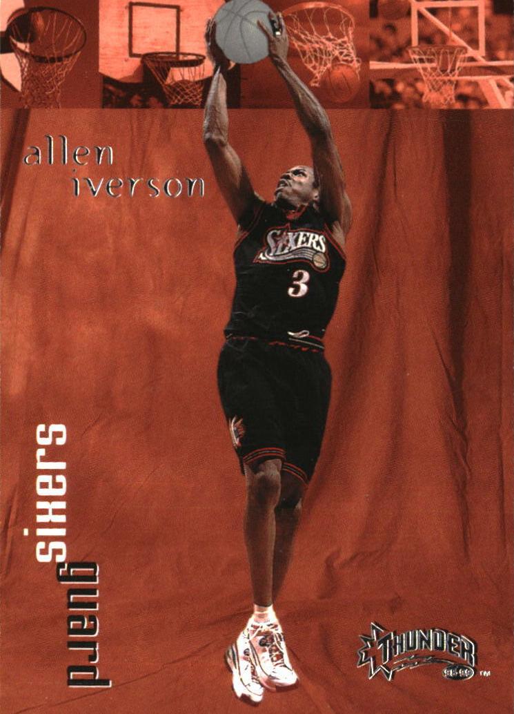 1998 Skybox Thunder Basketball Allen Iverson #117 PSA 5