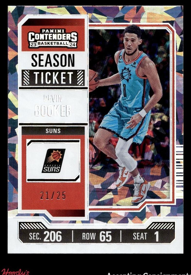 2023 Panini Contenders Basketball Cracked Ice Ticket Devin Booker #85
