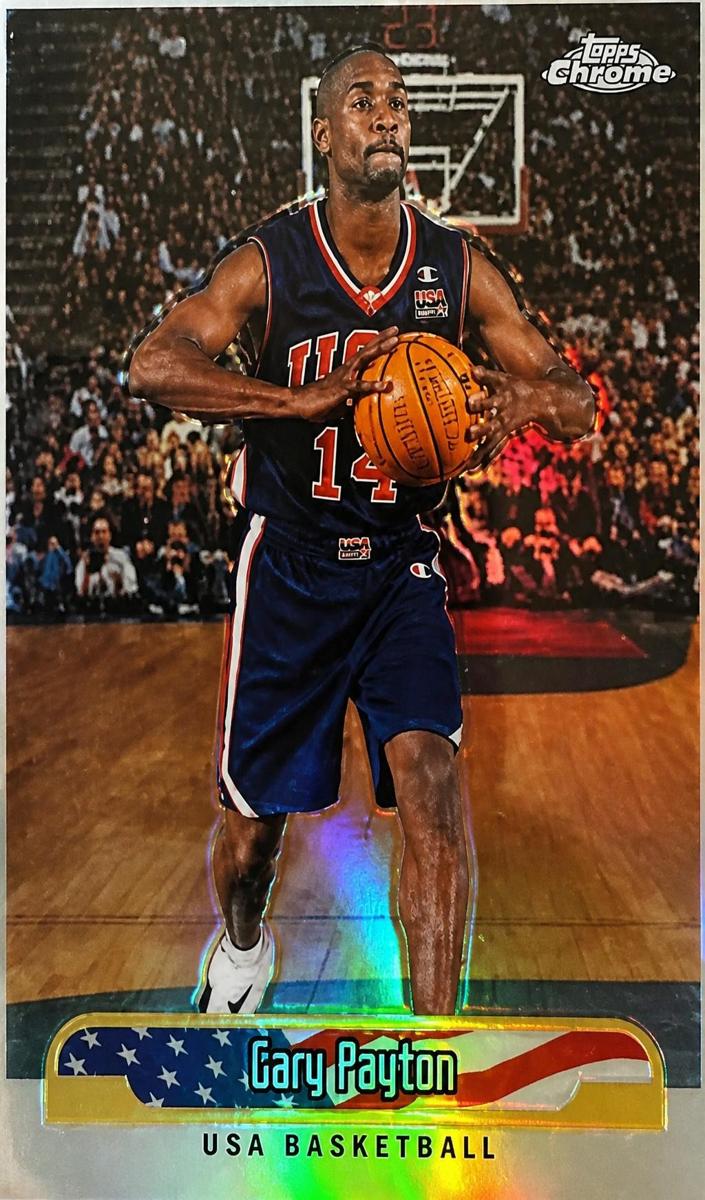 1999 Topps Chrome Basketball Refractor Gary Payton #251 PSA 9