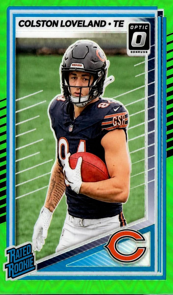 2025 Donruss Optic Football Neon Green Colston Loveland #204