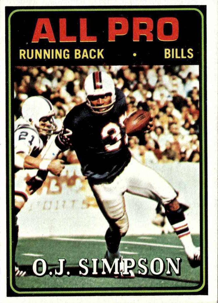 1974 Topps Football O.J. Simpson #130 PSA 9