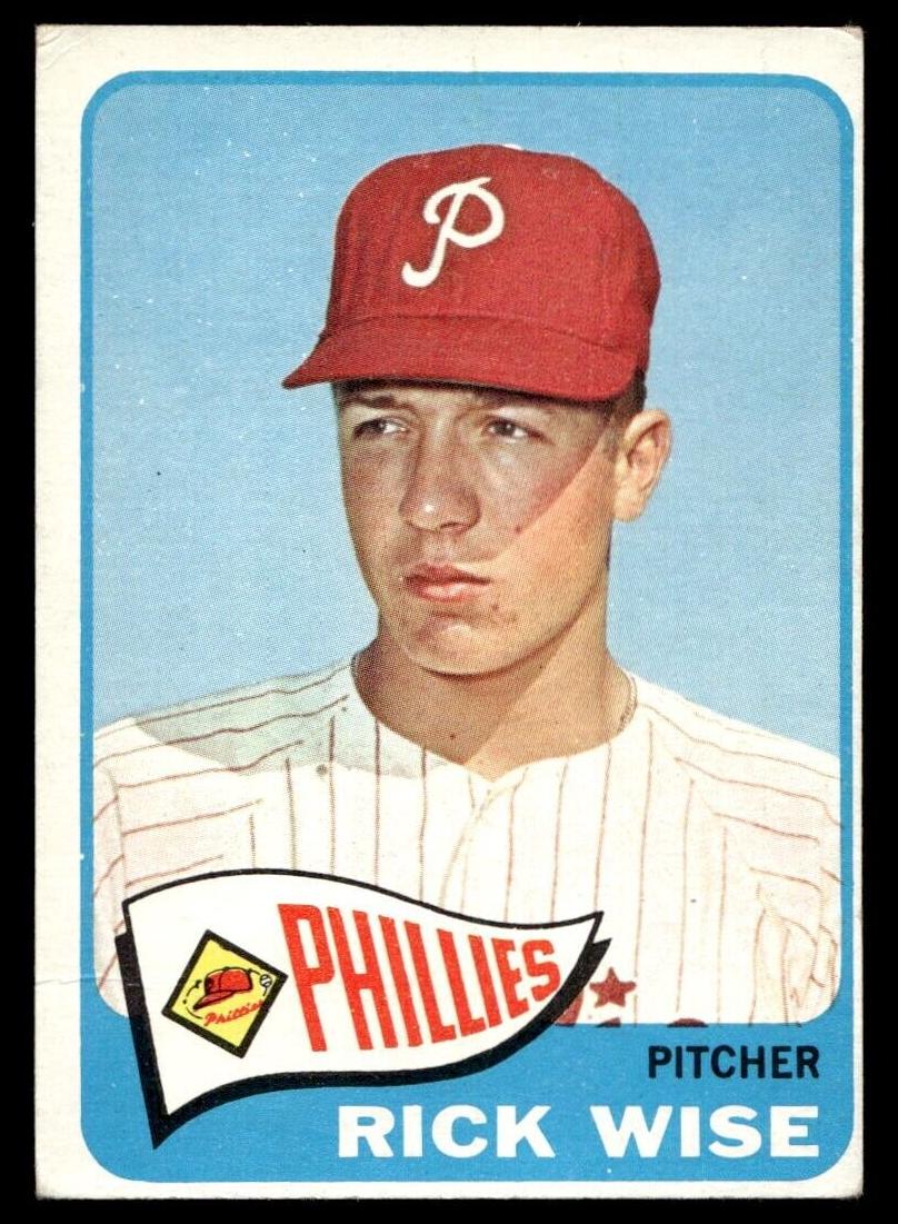 1965 Topps Baseball Rick Wise #322 PSA 7.5