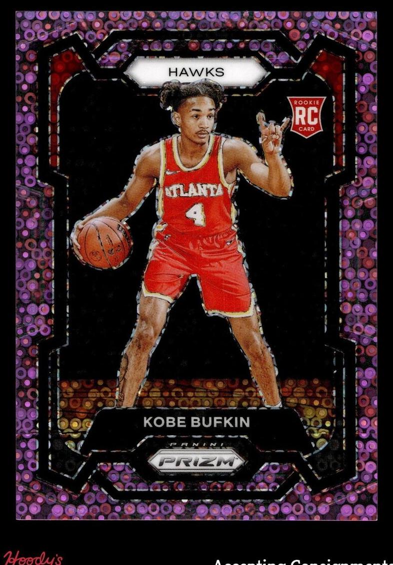 2023 Panini Prizm Basketball Fast Break Pink Kobe Bufkin #151 PSA 9