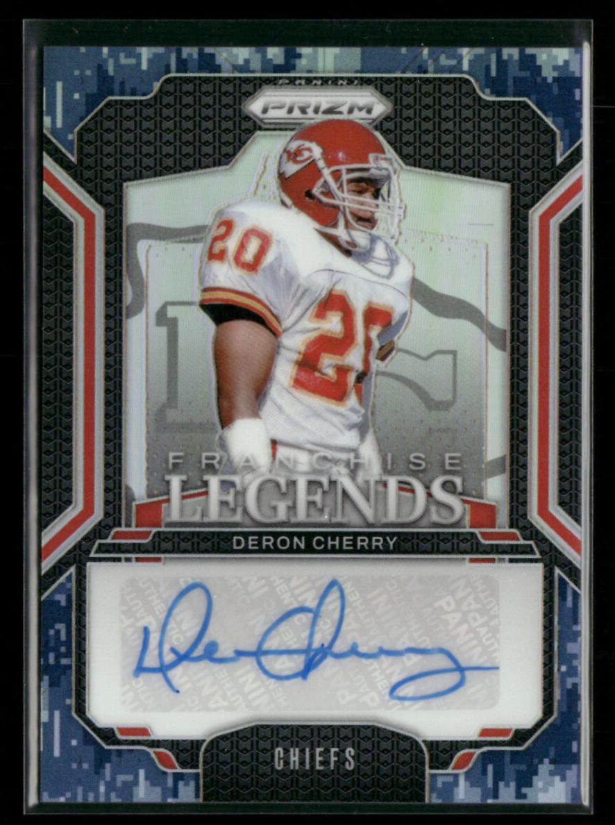 2024 Panini Prizm Football Navy Camo Deron Cherry #FL-DCY