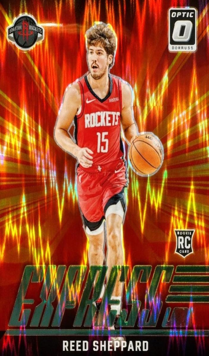 2024 Donruss Optic Basketball Green Shock Reed Sheppard #16