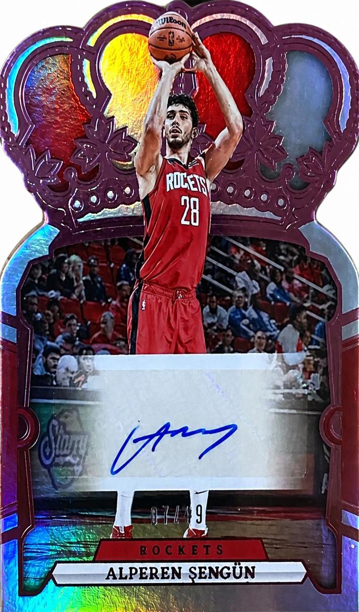 2023 Panini Crown Royale Basketball Pink Alperen Sengun #CA-ALP PSA 8.5