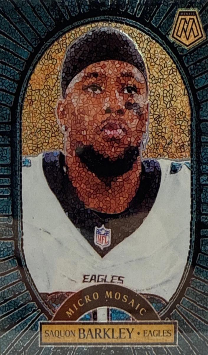 2025 Panini Mosaic Football Saquon Barkley #5 PSA 10