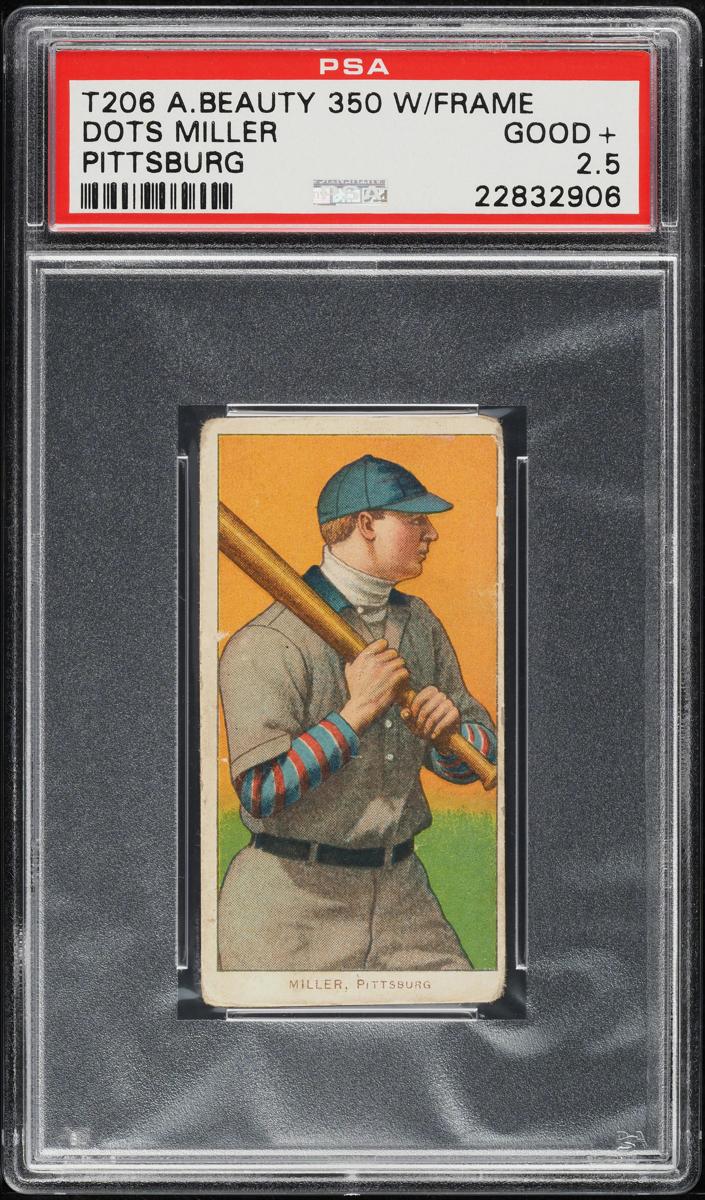 1909-11 T206 Baseball With Frame Back Dots Miller #NNO