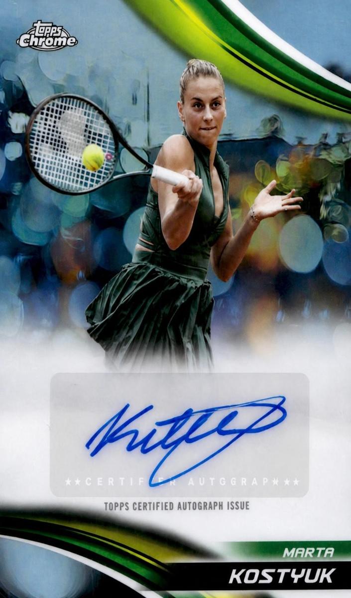 2025 Topps Chrome Tennis Refractor Marta Kostyuk #CA-MKK