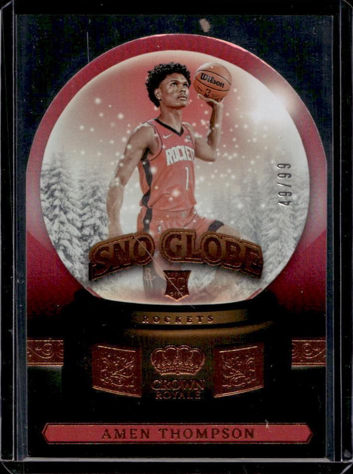 2023 Panini Crown Royale Basketball Amen Thompson #9