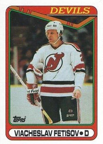 1990 Topps Hockey Viacheslav Fetisov #27 PSA 9