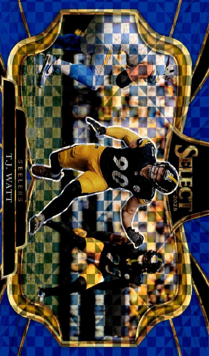 2025 Panini Select Football Blue T.J. Watt #453