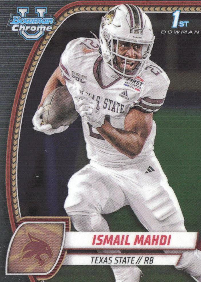 2024 Bowman Chrome University Football Ismail Mahdi #189