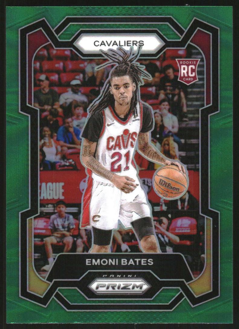 2023 Panini Prizm Basketball Green Emoni Bates #169 PSA 9