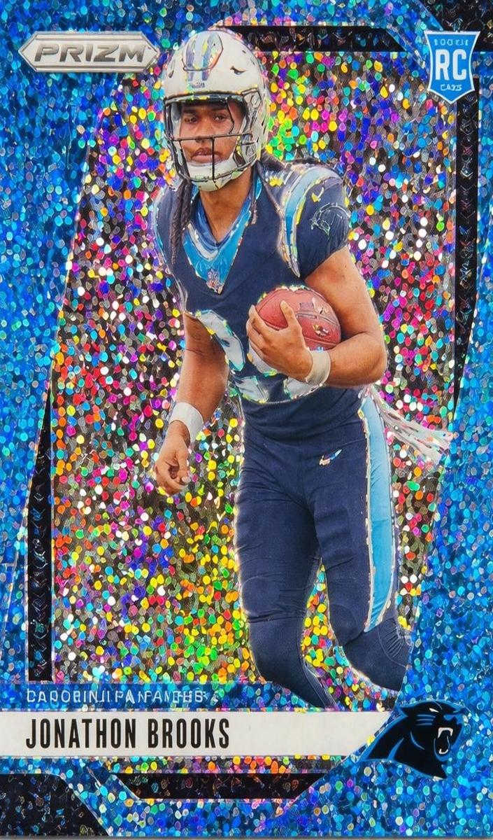 2024 Panini Prizm Football Blue Sparkle Jonathon Brooks #357
