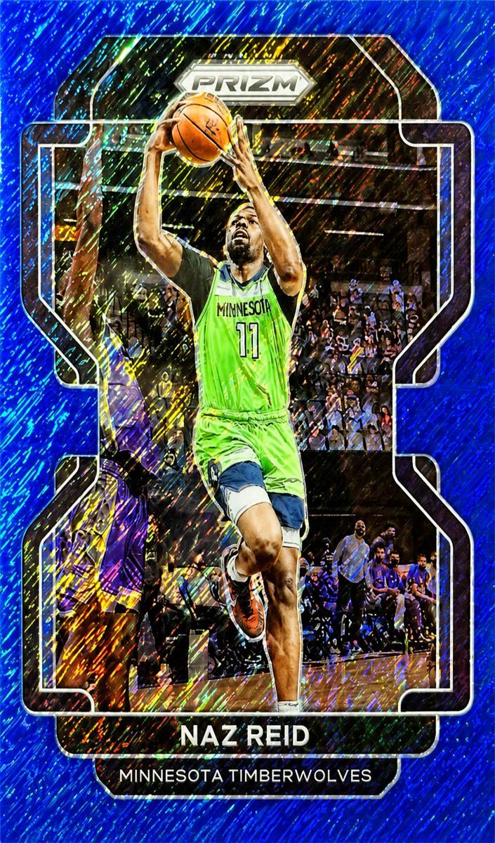 2021 Panini Prizm Basketball Blue Shimmer Naz Reid #229