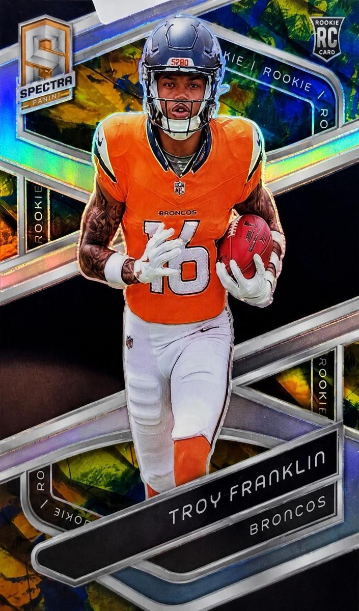 2024 Panini Spectra Football Universal Die Cut Troy Franklin #141