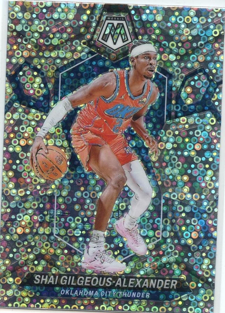 2023 Panini Mosaic Basketball Fast Break Silver Shai Gilgeous-Alexander #85