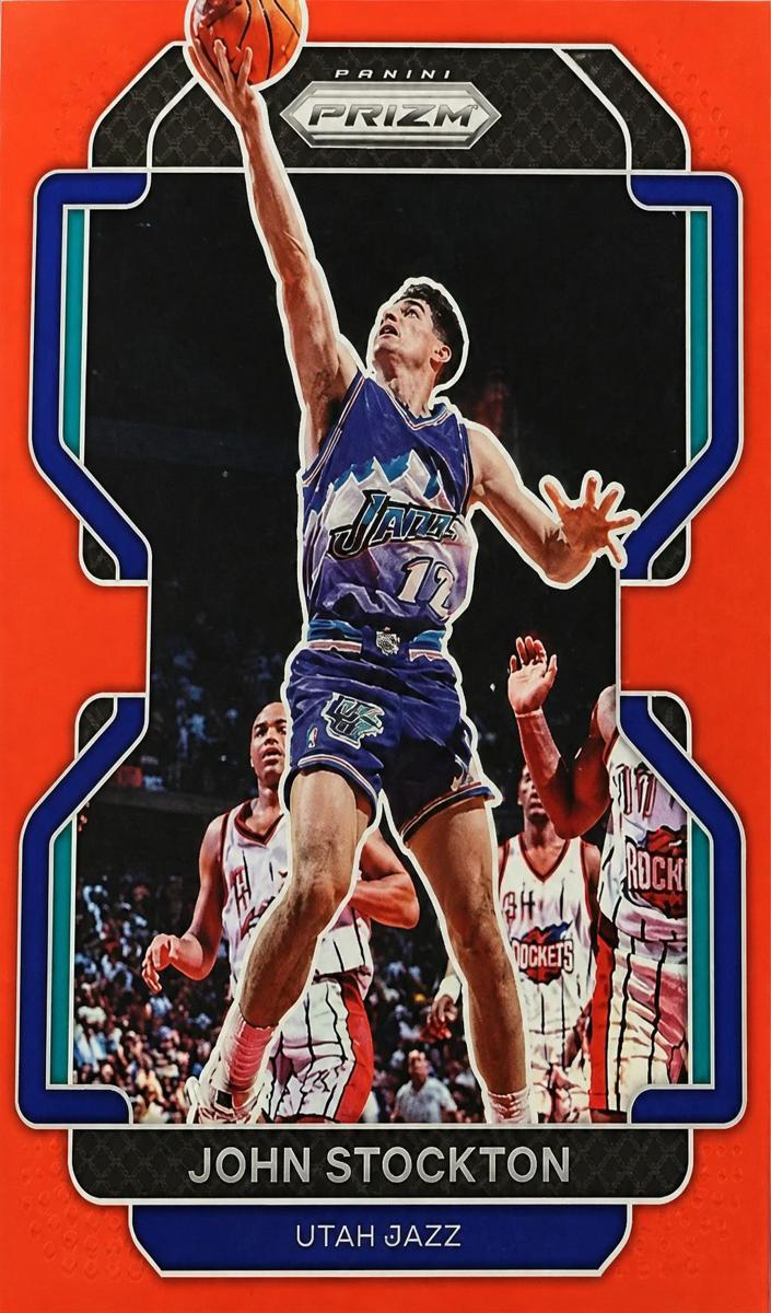 2021 Panini Prizm Basketball Prizm Red John Stockton #267 PSA 9
