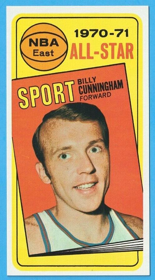 1970 Topps Basketball Billy Cunningham #108 PSA 8