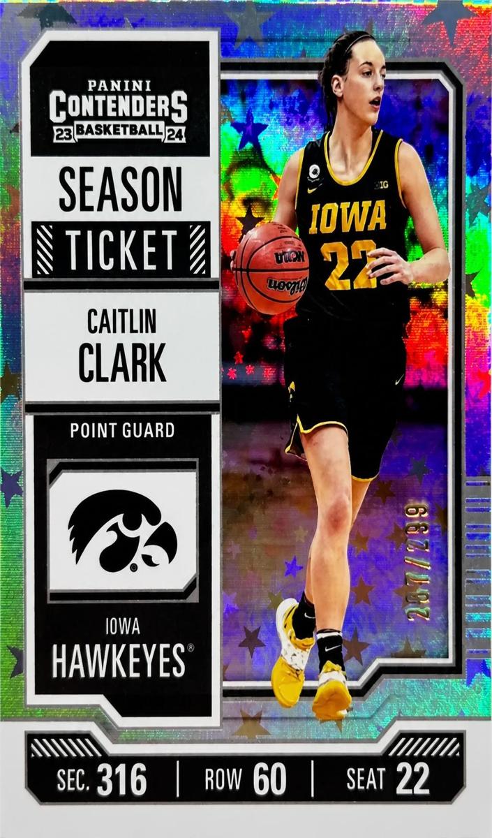 2024 Panini Caitlin Clark Collection Basketball Pointed Stars Caitlin Clark #CC1
