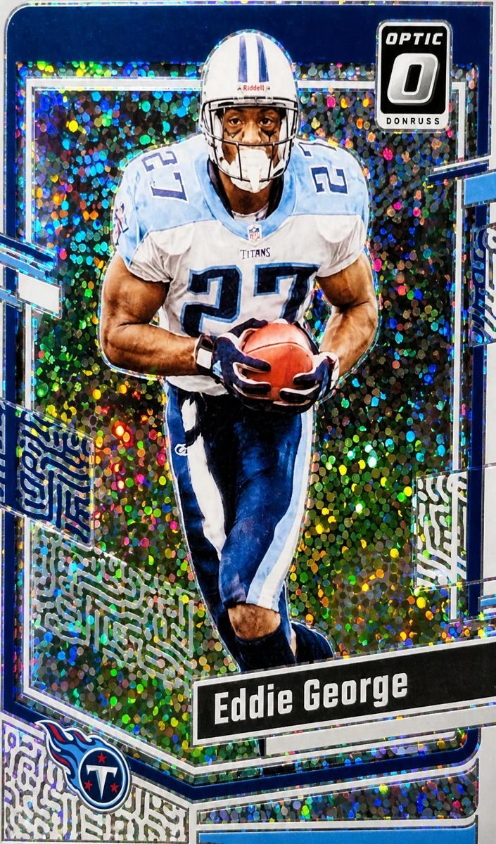 2023 Donruss Optic Football White Sparkle Eddie George #190