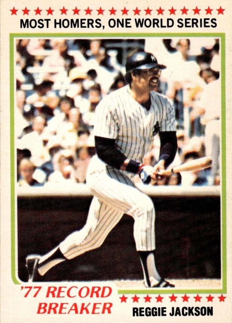 1978 O-Pee-Chee Baseball Reggie Jackson #242 PSA 8