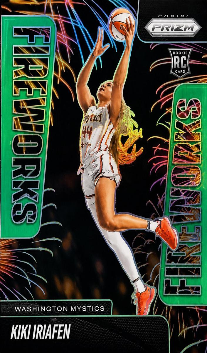 2025 Panini Prizm WNBA Basketball Green Kiki Iriafen #13