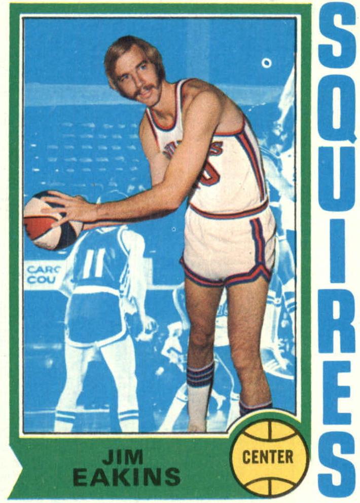 1974 Topps Basketball Jim Eakins #258 PSA 9
