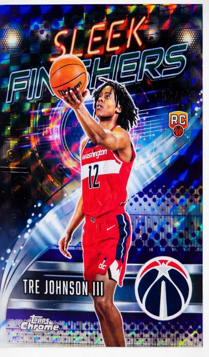 2025 Topps Chrome Basketball Purple Refractor Tre Johnson III #SF-26