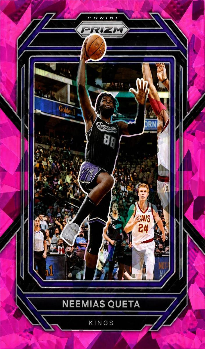 2022 Panini Prizm Basketball Pink Ice Neemias Queta #121