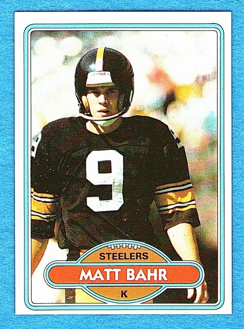 1980 Topps Football Matt Bahr #31