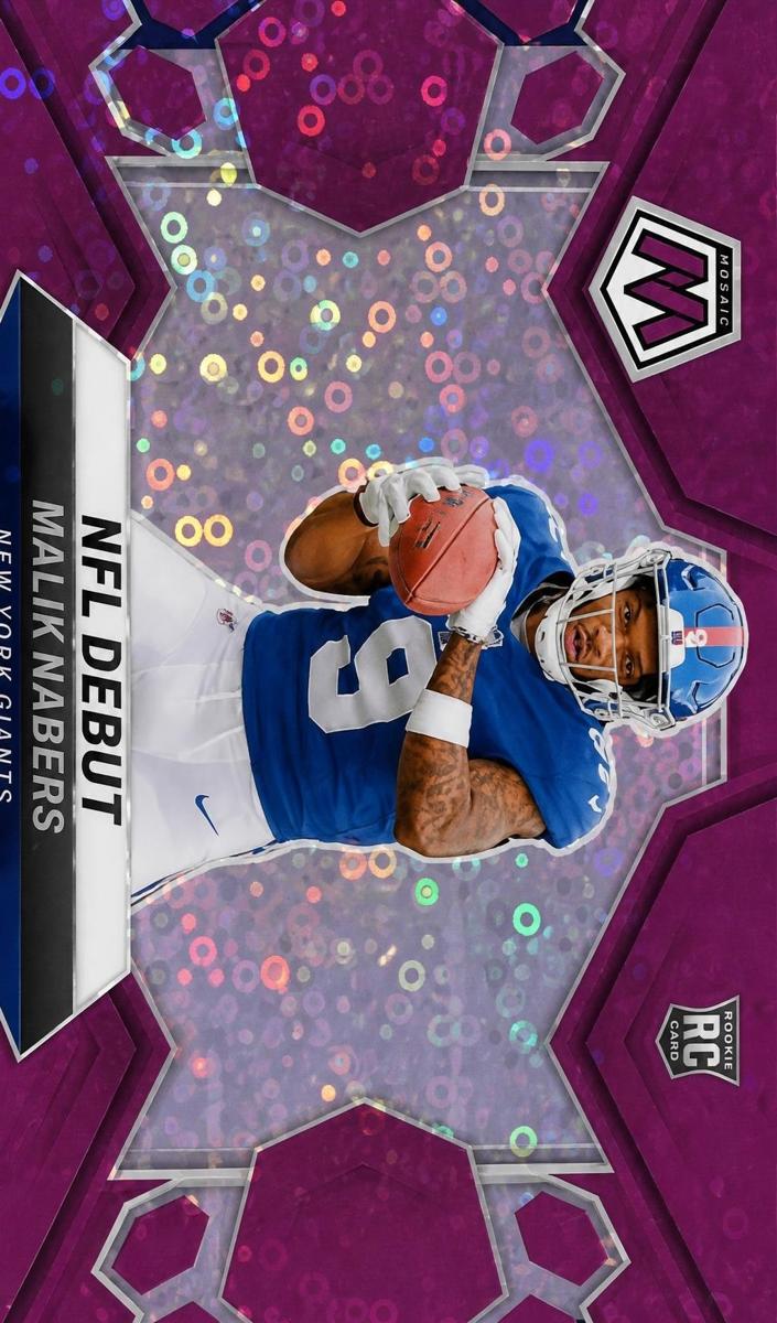 2024 Panini Mosaic Football No Huddle Purple Malik Nabers #284