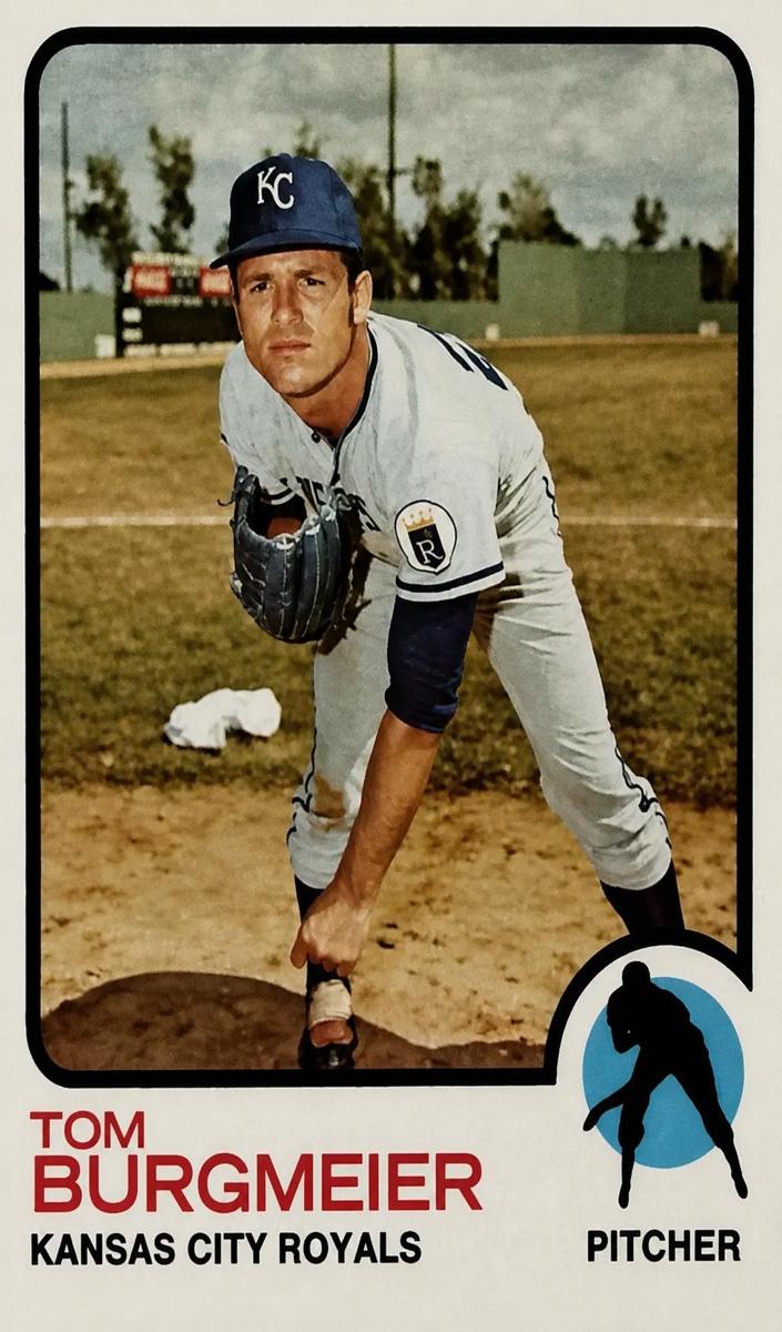 1973 O-Pee-Chee Baseball Tom Burgmeier #306 PSA 8