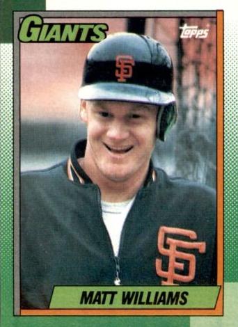 1990 Topps Baseball Matt Williams #41 PSA 8