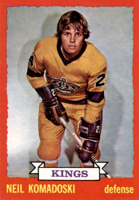 1973 O-Pee-Chee Hockey Neil Komadoski #16 PSA 8.5