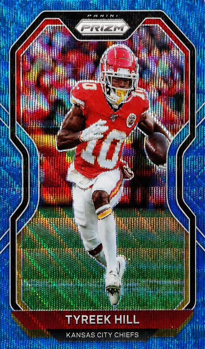 2020 Panini Prizm Football Blue Wave Tyreek Hill #120