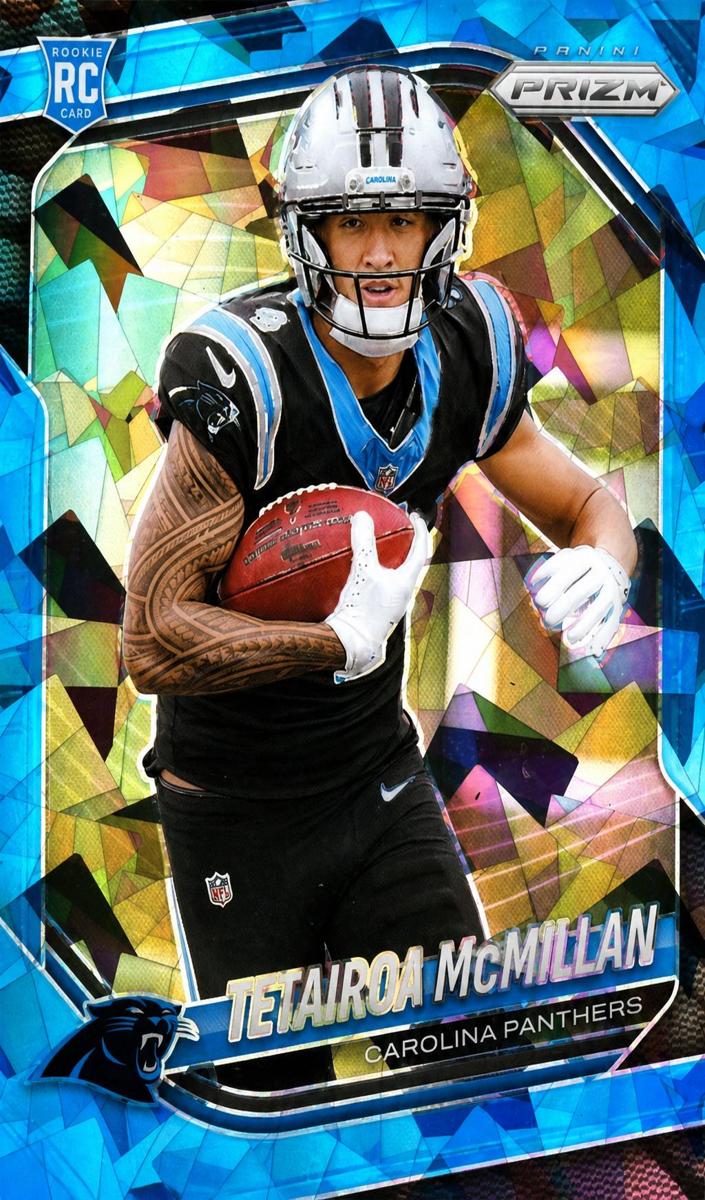 2025 Panini Prizm Football Blue Ice Tetairoa McMillan #311