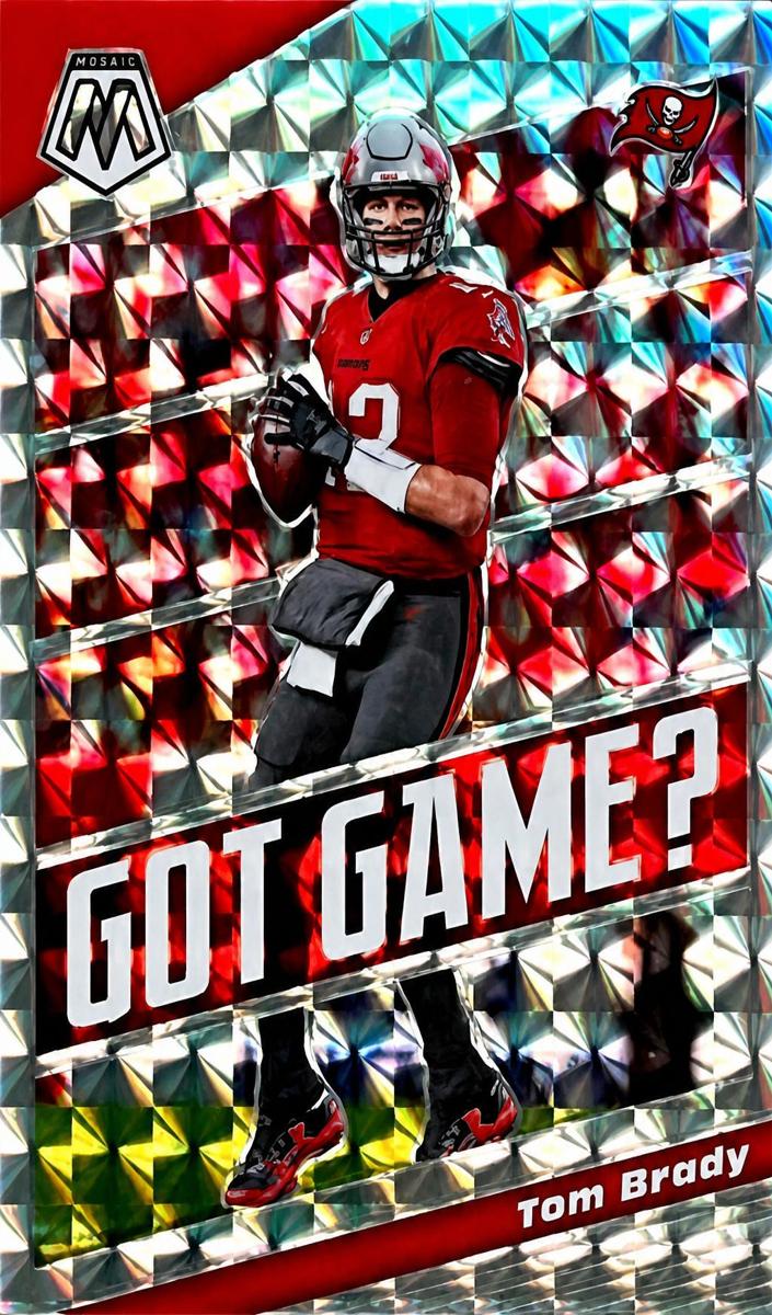 2020 Panini Mosaic Football Mosaic Tom Brady #GG2 PSA 10