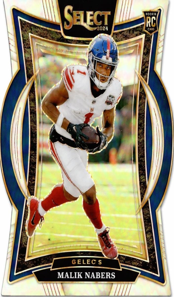 2024 Panini Select Football Silver Die-Cut Malik Nabers #29