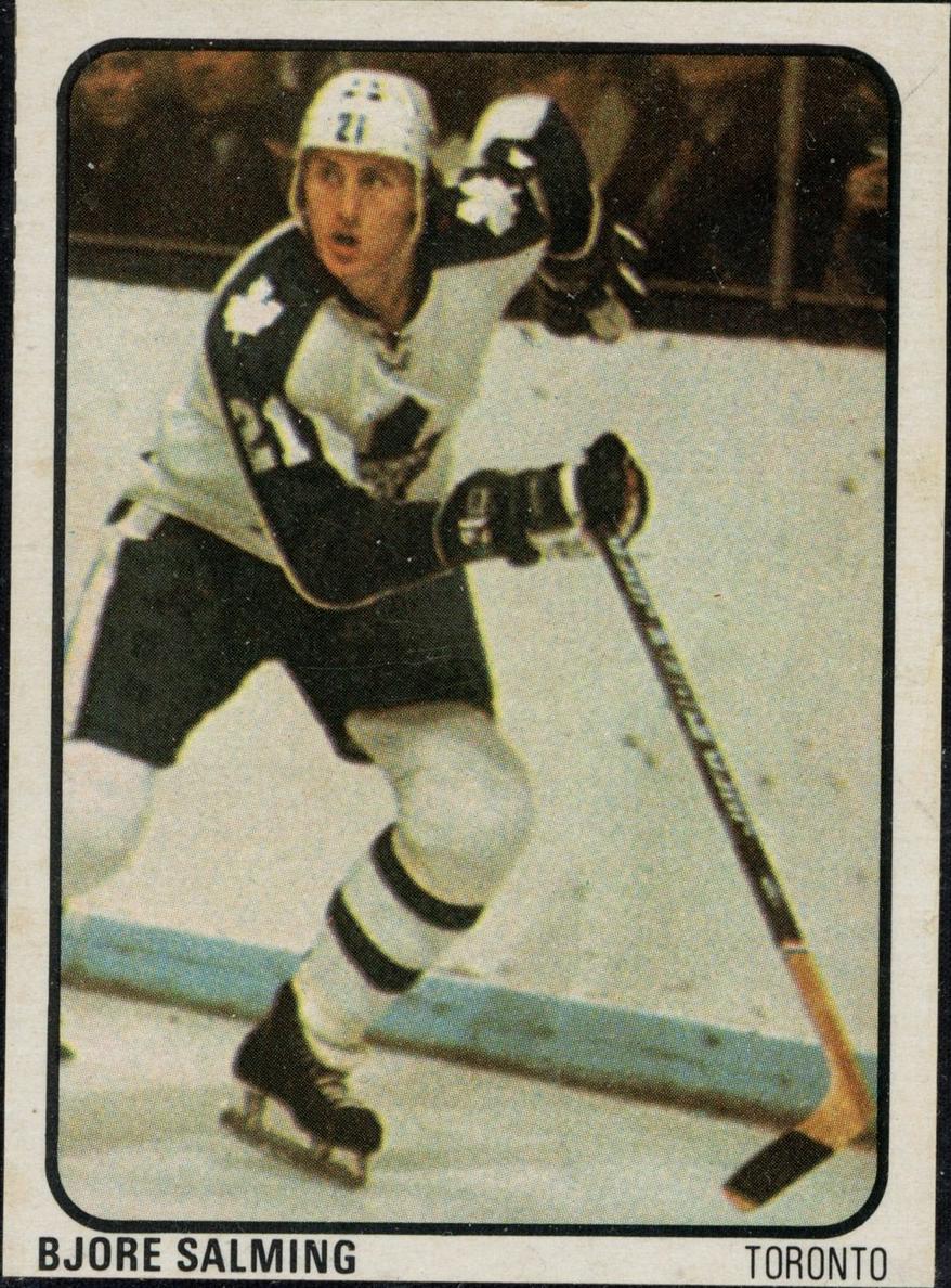 1974 Lipton Soup Hockey Vertical Pose Borje Salming #41