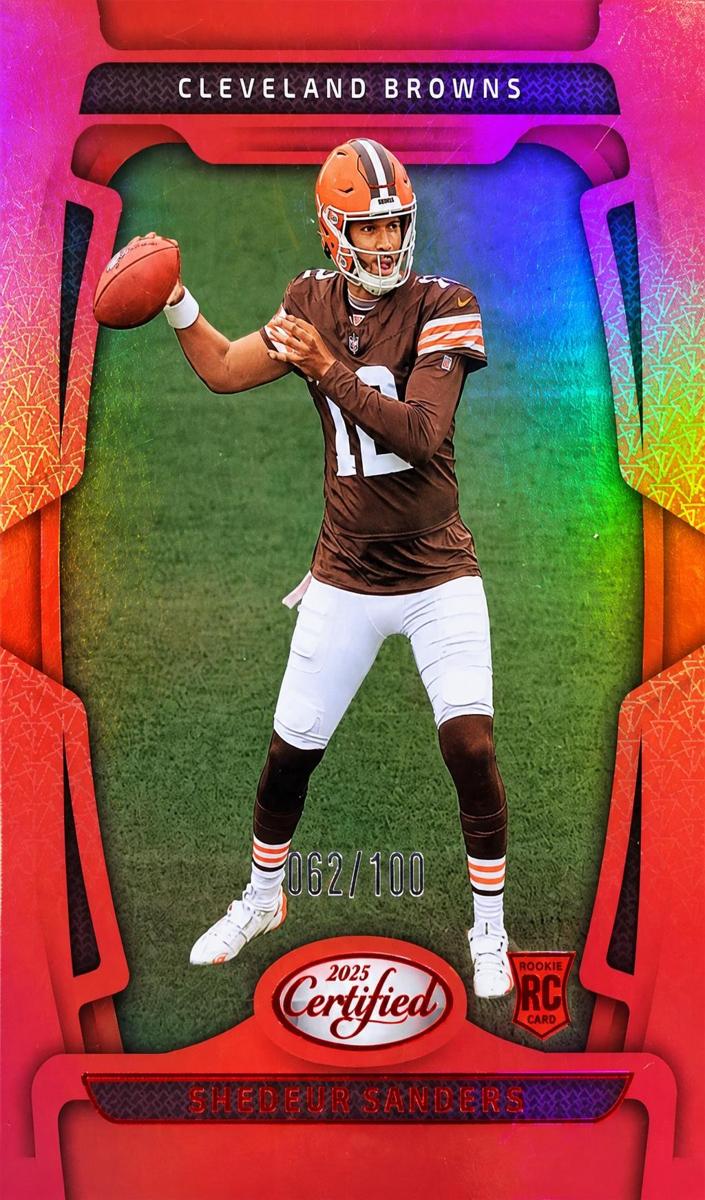 2025 Panini Certified Football Mirror Red Shedeur Sanders #101 PSA 10
