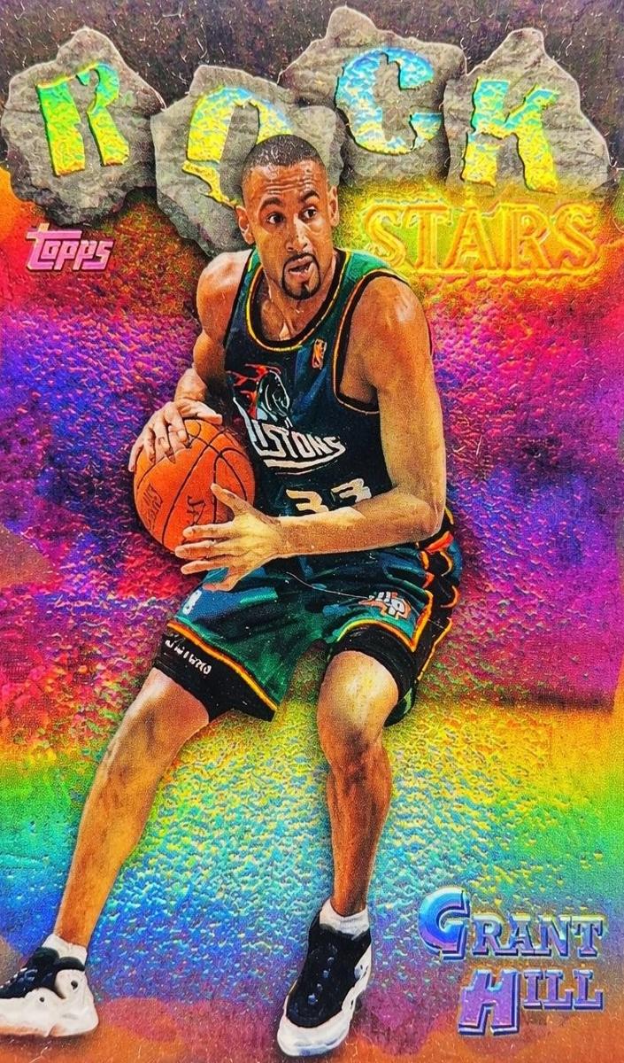 1997 Topps Basketball Refractor Grant Hill #RS15 PSA 9