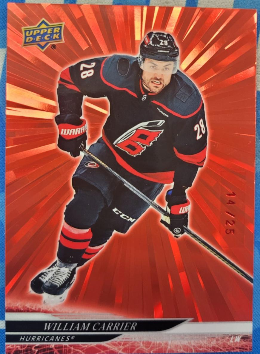 2024 Upper Deck Hockey Outburst Red William Carrier #520
