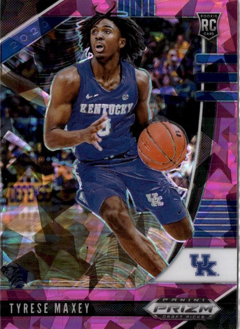 2020 Panini Prizm Draft Picks Basketball Pink Ice Tyrese Maxey #54 PSA 10
