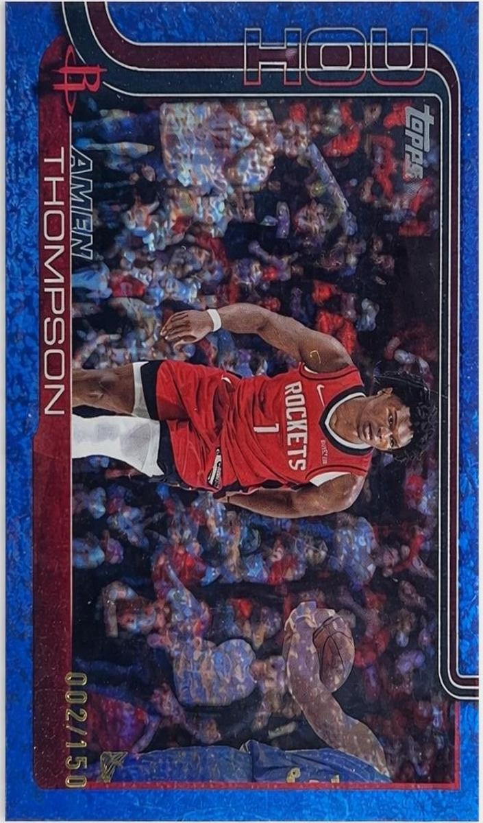 2025 Topps Basketball Blue Rainbow Amen Thompson #176